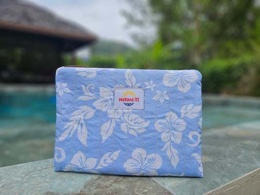 Pochette Hibiscus bleu