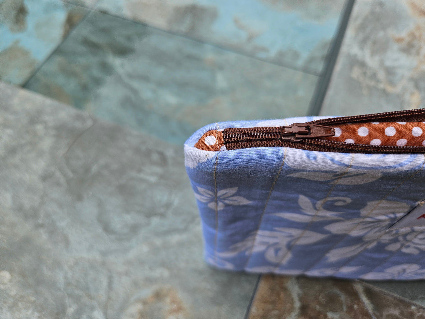 Pochette Hibiscus bleu